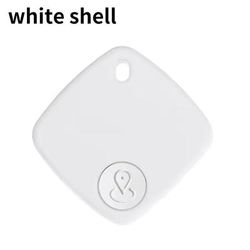 Mini Bluetooth GPS Tracker Tag For Pets Kids And Keys Works With Apple Find My white