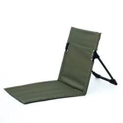 Foldable Camping Chair With Backrest And Cushion For Outdoor Garden Park Or Beach army Green