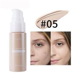 Lightweight Liquid Foundation With Full Coverage, Oil Control, Waterproof & Sweat Resistant Concealer 05