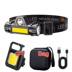 Rechargeable LED Headlamp With Magnetic Base And Waterproof Design popular Set