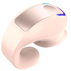Ultra Light Bone Conduction Headset,Bluetooth 5.3 Wireless Earphones,24H Playtime, Dual Pairing, Comfortable For Long pink