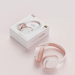Bluetooth Headphones High Quality Noise Reduction Wireless Headset With Microphone For Gamers Wired Earphone Mode pink