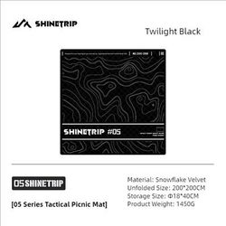 ShineTrip Ultrasonic Aluminum Film Waterproof Picnic Mat black M