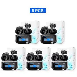Xiaomi TWS Bluetooth Earbuds HD Stereo Sound With LCD Touch Charging Case 5 Pcs Touch Screen Black