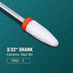 Electric Manicure Drill Bit Set By Dmoley, Ceramic Nail Burr Cutter For Acrylic Nails, Pedicure Tools, And Gel Polish 8