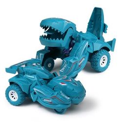 2 in 1 Dinosaur Deformation Car, One Step Transforming Toy Gift For Boys green