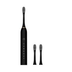 Sonic Electric Toothbrush For Adults, Waterproof USB Rechargeable With DuPont Brush Head & High Frequency Cleaning Mode black
