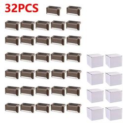 Solar LED Step Lights Warm White, Waterproof Outdoor Lighting For Stairs, Patio & Fence brown 32pcs warm Light