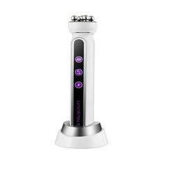3 in 1 RF Heating EMS Facial Roller 360 Skin Tightening & Rejuvenation Microcurrent Beauty Device white