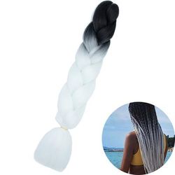 Jumbo Braid Hair Extensions, Ombre Kanekalon Synthetic Yaki Braids For Women, DIY Braiding Hair In Multiple Colors zitong b33 24inches