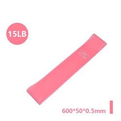 Portable Fitness Resistance Bands Set 5 Level Rubber Elastic Gym Bands For Yoga, Pilates, CrossFit & Strength Training cherry Powder