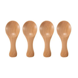 Mini Wooden Spoons Set For Spices Sugar Tea And Coffee natural Wood