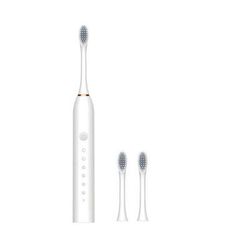 Sonic Electric Toothbrush For Adults, Waterproof USB Rechargeable With DuPont Brush Head & High Frequency Cleaning Mode white