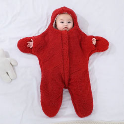 Starfish 4 In 1 Baby Sleeping Bag Cozy & Warm Red 0 3 Months