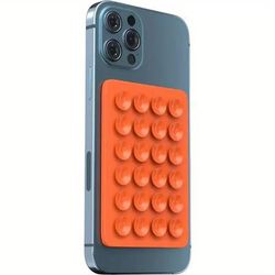 Silicone Phone Holder Mat With Anti Slip Suction Cups orange