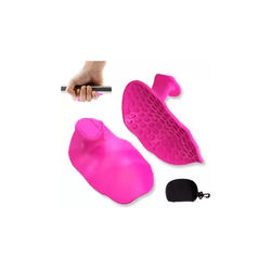 Finger Grip Strength Trainer Adjustable Hand Exerciser For Fitness Rehabilitation And Sports Training pink bag