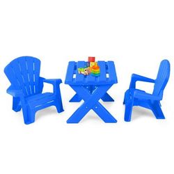 Durable Plastic Childrens Play Table And Chair Set, Lightweight Toddler Furniture For Home, Garden, & Preschool Use Durable Plastic Childrens Play Table And Chair Set, Lightweight Toddler Furniture For Home, Garden, & Preschool Use