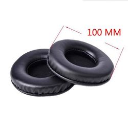 Universal 40mm110mm Ear Pads For Headphones Covers, Soft Sponge Leather Foam Cushion Replacement Set outer Diameter 100mm