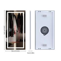 Bathroom Mirror Smart LED Vanity Mirror Wall Mounted With Bluetooth, Digital Display, Back & Front Lit, Anti Fog 1200x600mm