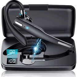 Trucker Bluetooth Wireless Headset With Dual Mic & Noise Cancelling Earpiece Trucker Bluetooth Wireless Headset With Dual Mic & Noise Cancelling Earpiece