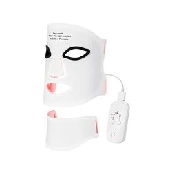 Wireless 7 Color LED Face And Neck Mask For Skin Rejuvenation And Tightening white
