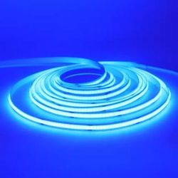 USB Powered COB LED Strip Light For TV Backlight And Room Decor blue 3mm 1m