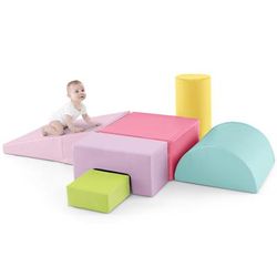 Foam Climbing Blocks Indoor Climb And Crawl Activity Playset For Toddlers, Soft Educational Play Gym Set With Rectangle Foam Climbing Blocks Indoor Climb And Crawl Activity Playset For Toddlers, Soft Educational Play Gym Set With Rectangle