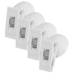 Suction Cup Clip Car Interior Window Clip, Ticket Holder Clamp, Bill Card Fastener Clip Car Accessories white 4pcs