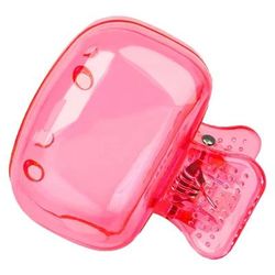 Travel Toothbrush Head Covers, Protective Snap On Clip For Hygiene & Portability pink
