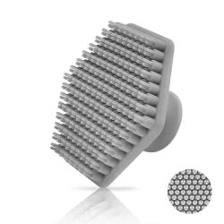 Mens Silicone Face Scrub Brush Deep Clean & Exfoliating Tool grey