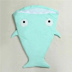 Mr. Shark Baby Sleeping Bag Cozy & Adorable Shark Sleeper Mint