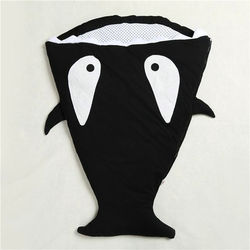 Mr. Shark Baby Sleeping Bag Cozy & Adorable Shark Sleeper Black