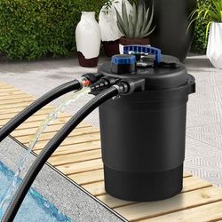Premium 4000 Gallons Pond Pressure Bio Filter With 13W UV Light, Clear, Healthy Water Premium 4000 Gallons Pond Pressure Bio Filter With 13W UV Light, Clear, Healthy Water