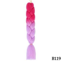 Jumbo Braids Extensions Synthetic Braiding Hair Kanekalon Afro Ombre Color Hair For Kids Children Crochet Twist Braid zitong b119 24inches