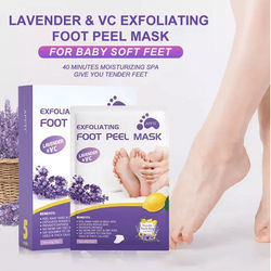 Exfoliating Foot Peel Mask For Baby Soft Feet, Callus Remover Socks To Remove Dead Skin & Cracked Heels 2 Pcs