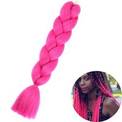 Jumbo Braid Hair Extensions, Ombre Kanekalon Synthetic Yaki Braids For Women, DIY Braiding Hair In Multiple Colors zitong a18 24inches