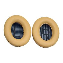 High Protein Leather Replacement Ear Pads For Bose SoundTrue SoundLink Headphones, Soft & Comfortable Cushions gold Black Mat Lr