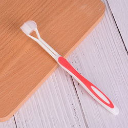Three Sided Sensory Toothbrush Ideal Gift For Children With Autism And Sensory Needs Red