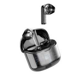 Bluetooth 5.4 Noise Cancelling TWS Earbuds, Futuristic Wireless Design, Ultra Low Power Headphones For Music And Calls black