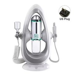 PureAqua 6 in 1 Hydra Dermabrasion Oxygen Facial Device double Heads us Plug