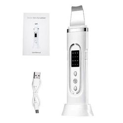 GlowSonic Ultrasonic Skin Scrubber And Blackhead Remover white No Box