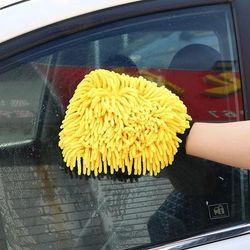 Microfiber Car Wash Gloves, Ultra Absorbent, Scratch Free Auto Cleaning Gloves For Safe & Effortless Washing 5pcs