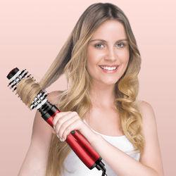 2 in 1 Hot Air Styler And Rotating Hair Dryer, Electric Blow Dryer With Anti Scald Bristles, Ceramic Barrel 2 in 1 Hot Air Styler And Rotating Hair Dryer, Electric Blow Dryer With Anti Scald Bristles, Ceramic Barrel