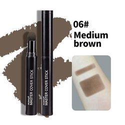 Hairline Powder Pen, Modified Hair Coverage & Shadow Powder For Natural Looking Hairline Repair medium Brown