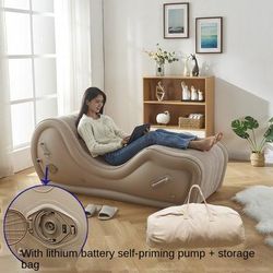 Instant Relaxation On The Go! Fully Automatic Inflatable Sofa Chair For Camping, Travel & Outdoor Lounging. set2