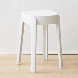 Colorful Step Stool Chair For Living Room Or Entryway white