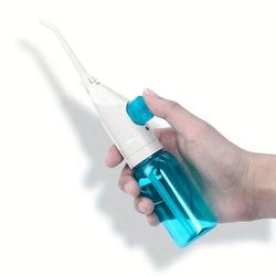 High Pressure Oral Irrigator, Portable Teeth Clean & Water Dental Floss For Healthy Gums blue