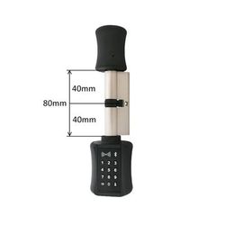 TTLock Bluetooth Smart Cylinder Lock, WiFi Smart Security Lock, APP Keypad Code, RFID Card Keyless Entry black 80