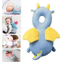 Toddler Baby Head Protector Pillow Safety Cushion For 13T Infants With Cute Cartoon Wings Design flying Dragon