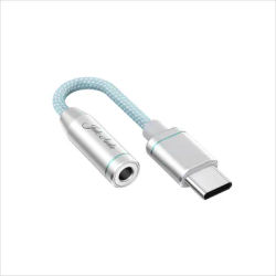 JadeAudio JA11 HI RES USB Type C To 3.5mm Headphone Adapter Portable USB DAC Audio Cable For Phones silver